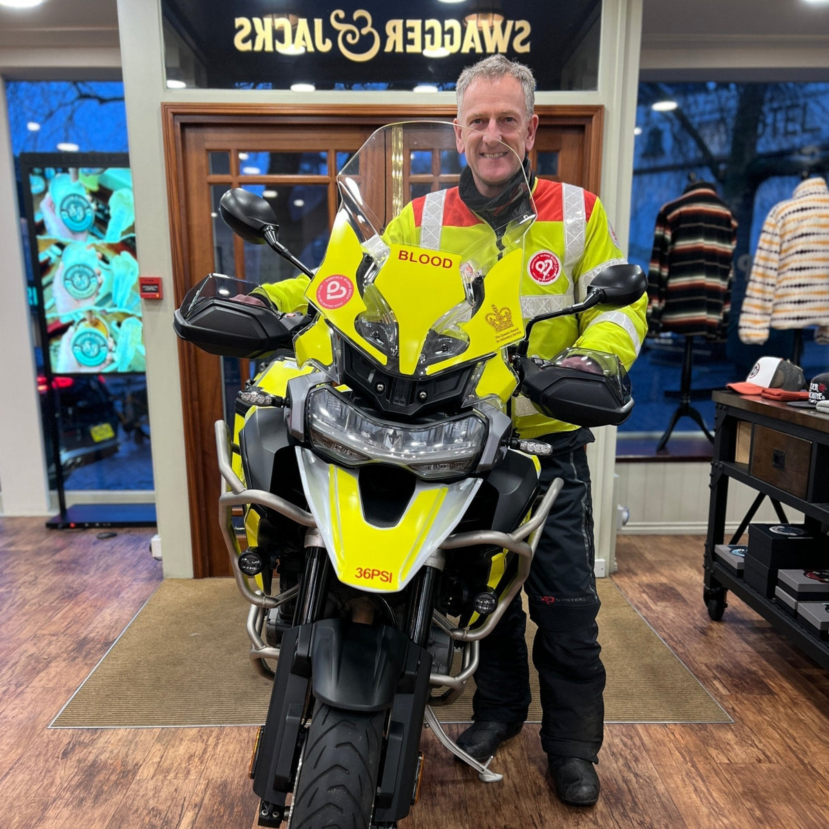 Mike & The Norfolk Blood Bike - Swagger & Jacks Ltd