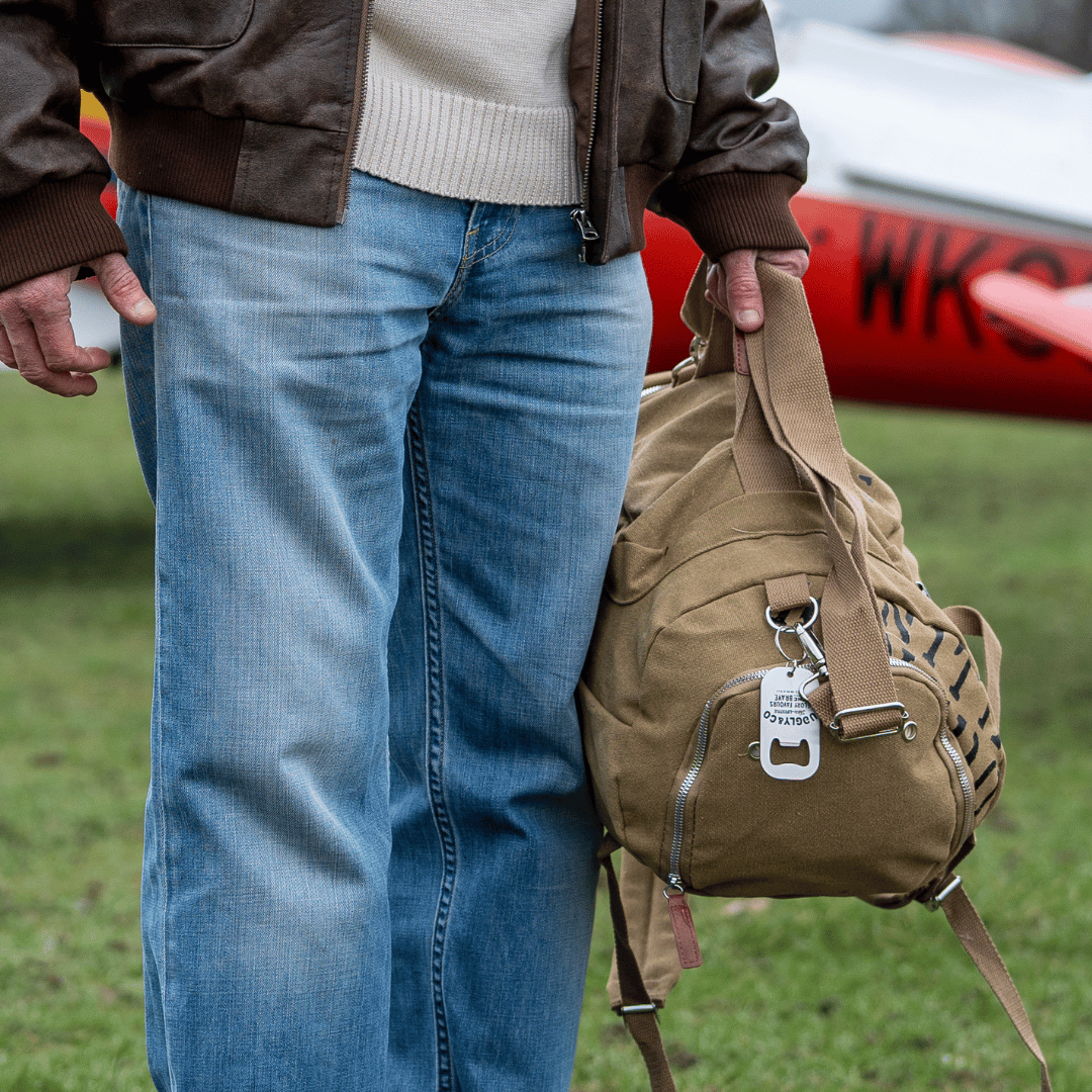 Beige 'Aviation' Duffle Bag - Swagger & Jacks Ltd