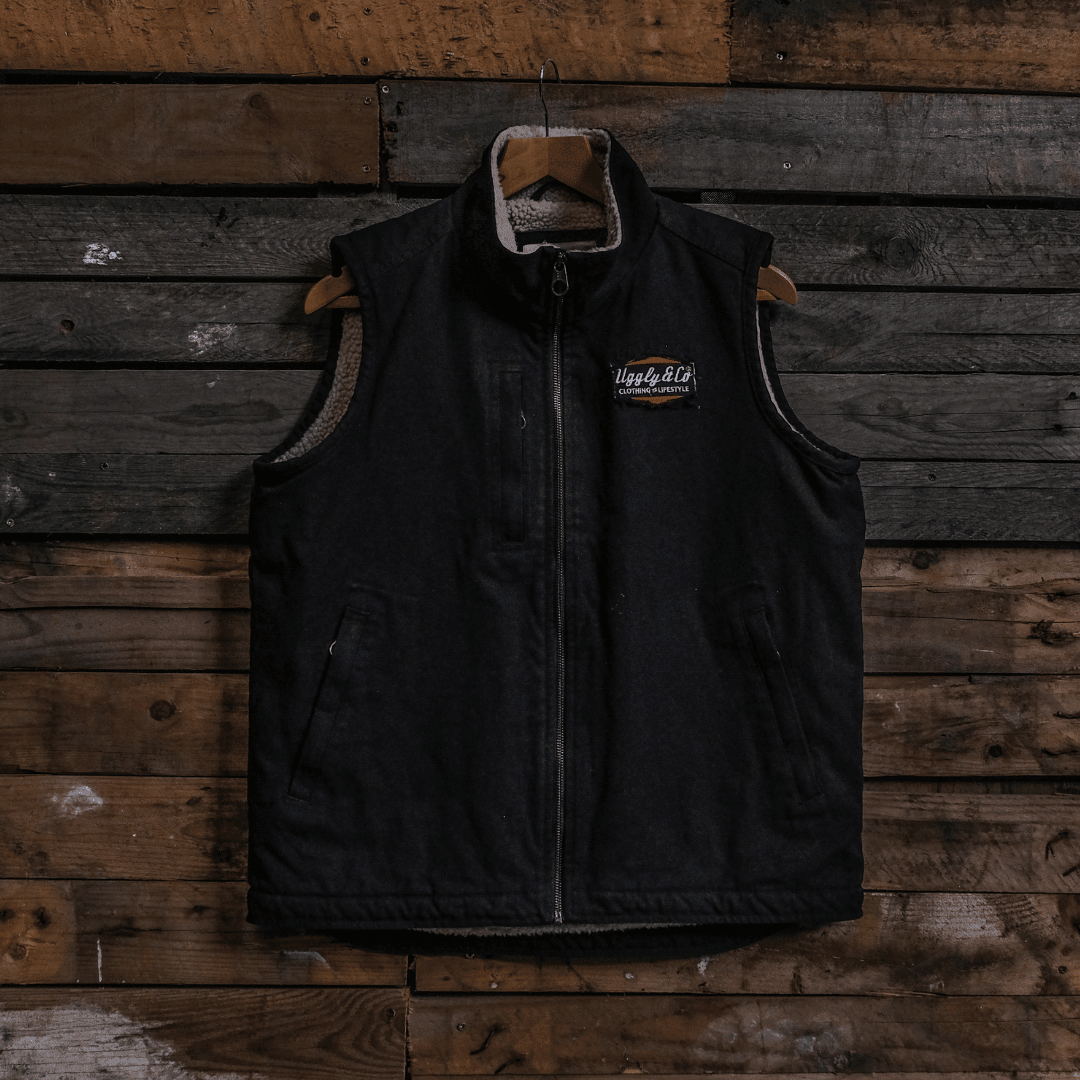 Black Workwear Canvas Gilet - Swagger & Jacks Ltd