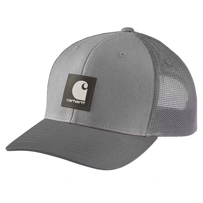 Carhartt Twill Mesh - Back Logo Patch Cap Asphalt - Swagger & Jacks Ltd