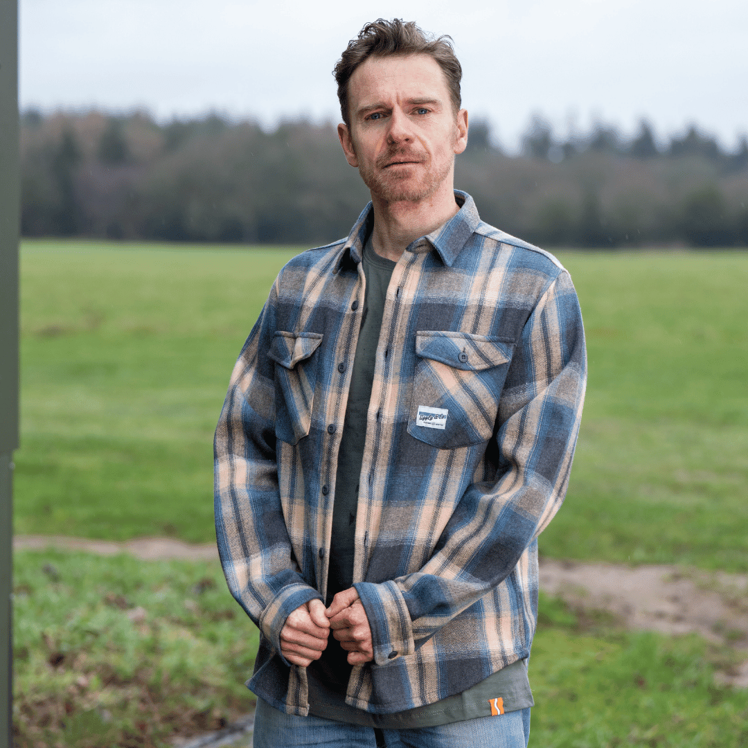 Denim Green & Cream Flannel Shirt - Swagger & Jacks Ltd