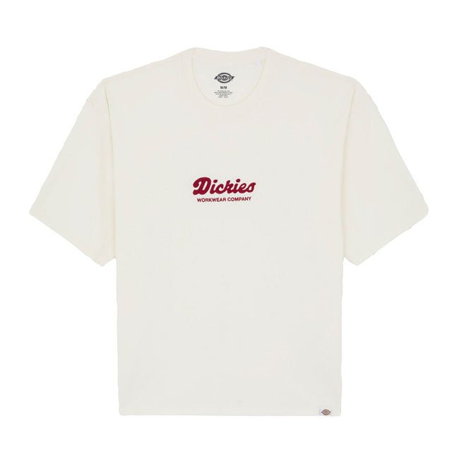 Dickies Lewistown Embro T-Shirt Egret - Swagger & Jacks Ltd