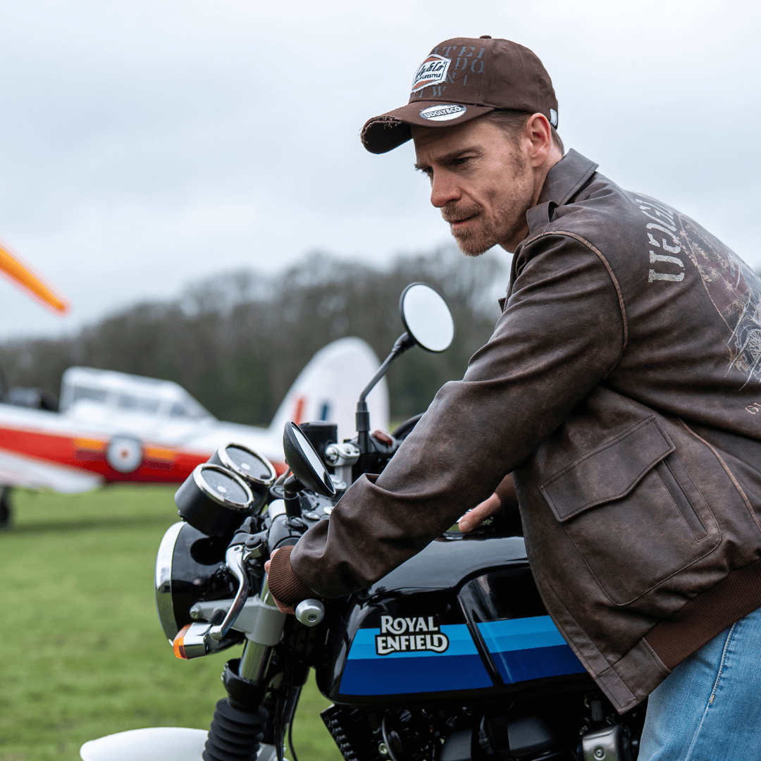 Uggly & Co Brown 'Aviation' Diamond Trucker Hat