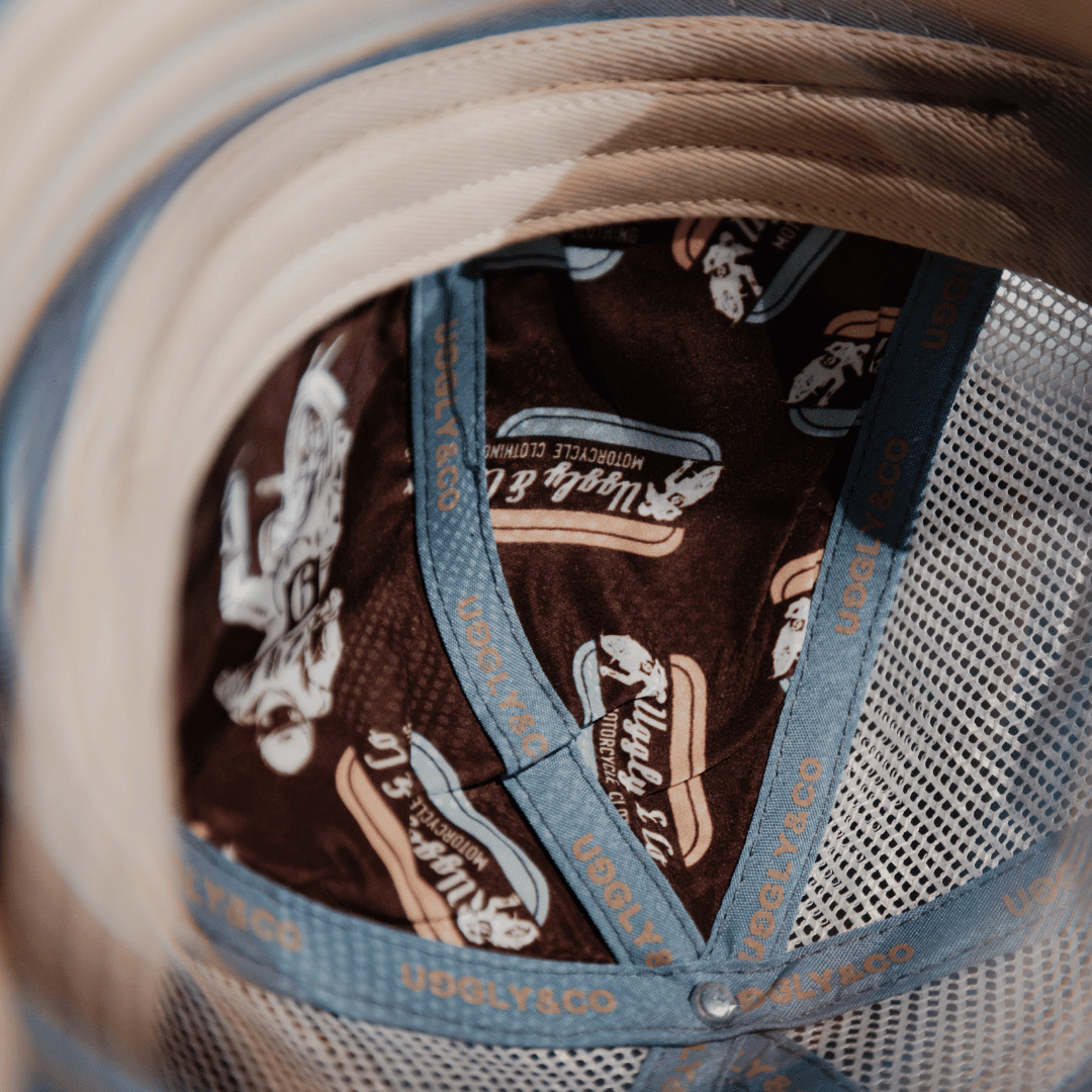 Dusty Blue Flat Track Trucker Hat - Swagger & Jacks Ltd