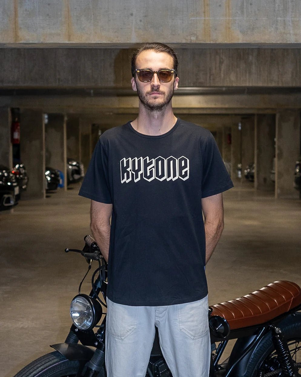 Kytone Metal Black Tee - Swagger & Jacks Ltd