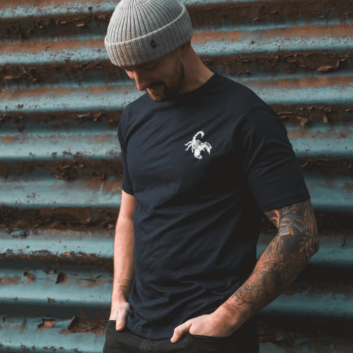 Kytone Oil Junkie Tee Navy - Swagger & Jacks Ltd