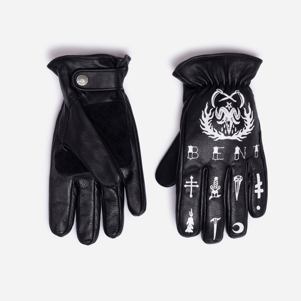 MacLeod Motor Hell Bent Black Motorcycle Gloves - Swagger & Jacks Ltd
