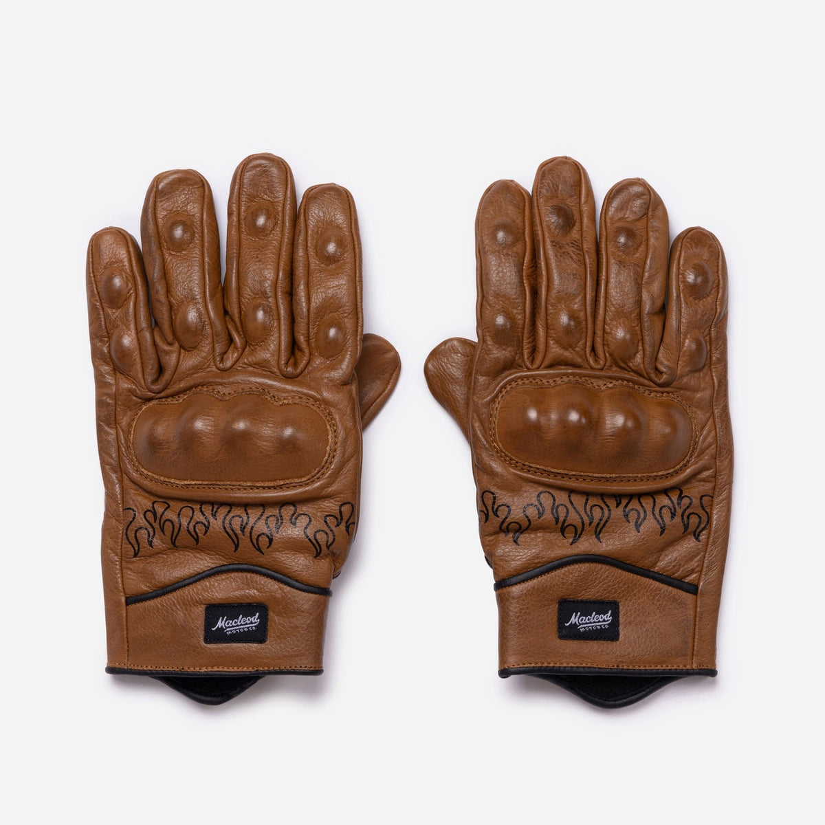 MacLeod Motor Rebel Brown Motorcycle Gloves - Swagger & Jacks Ltd