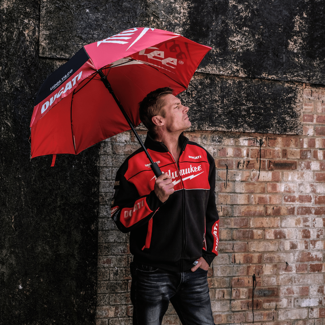 Milwaukee Tools x Ducati Umbrella - Swagger & Jacks Ltd