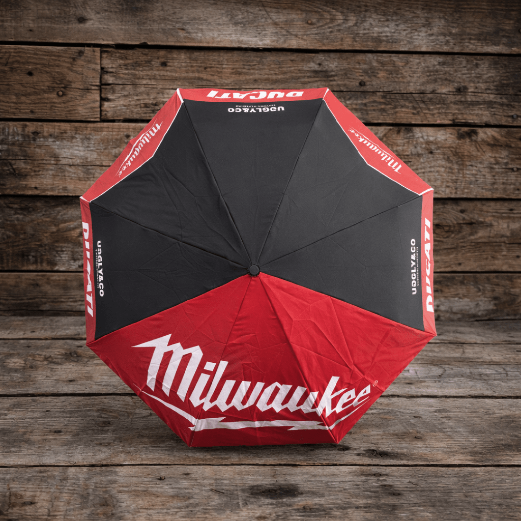 Milwaukee Tools x Ducati Umbrella - Swagger & Jacks Ltd