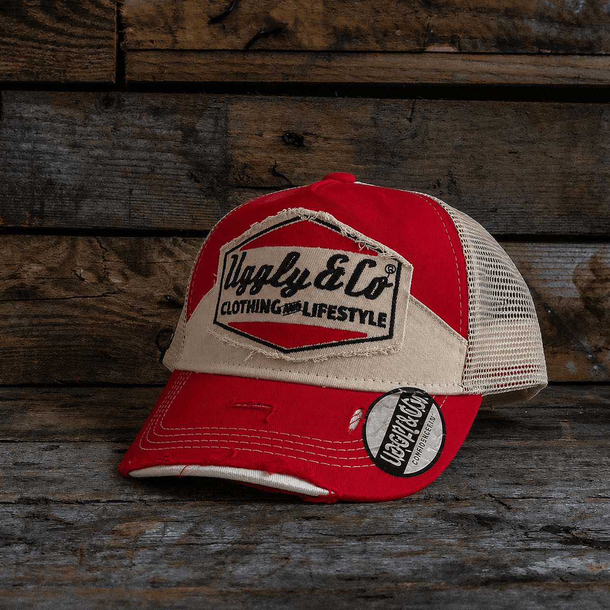 Smokin’ Red Label Diamond Trucker Hat - Swagger & Jacks Ltd