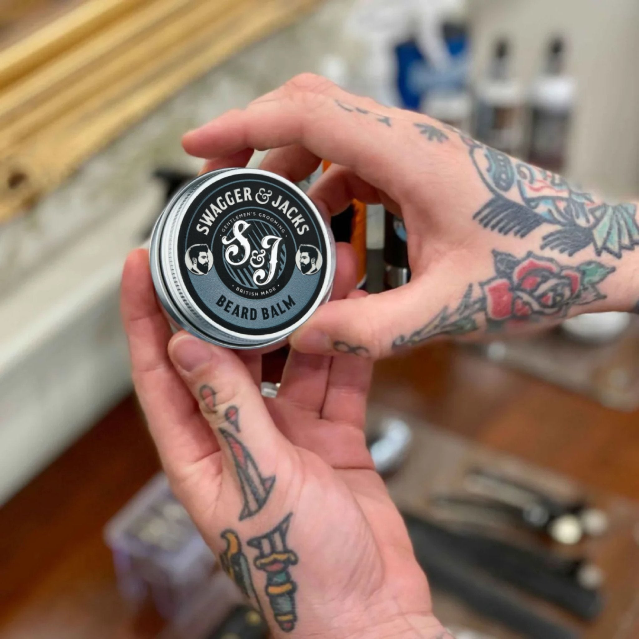 Swagger & Jacks Beard Balm – natural fragrance-free shaping balm with Babassu & Jojoba Oils