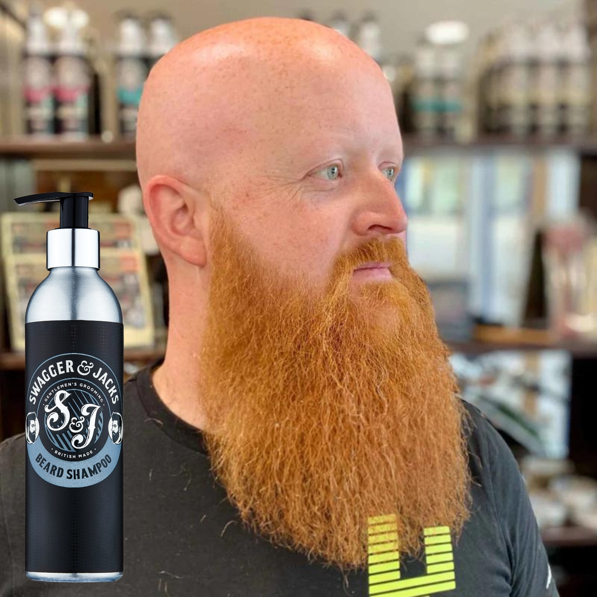 Swagger & Jacks Beard Treatment Set – vegan Argan Oil shampoo & conditioner for soft, healthy beards