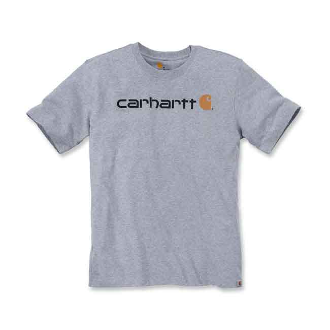 Carhartt Core Logo T-Shirt Heather Grey - Swagger & Jacks Ltd