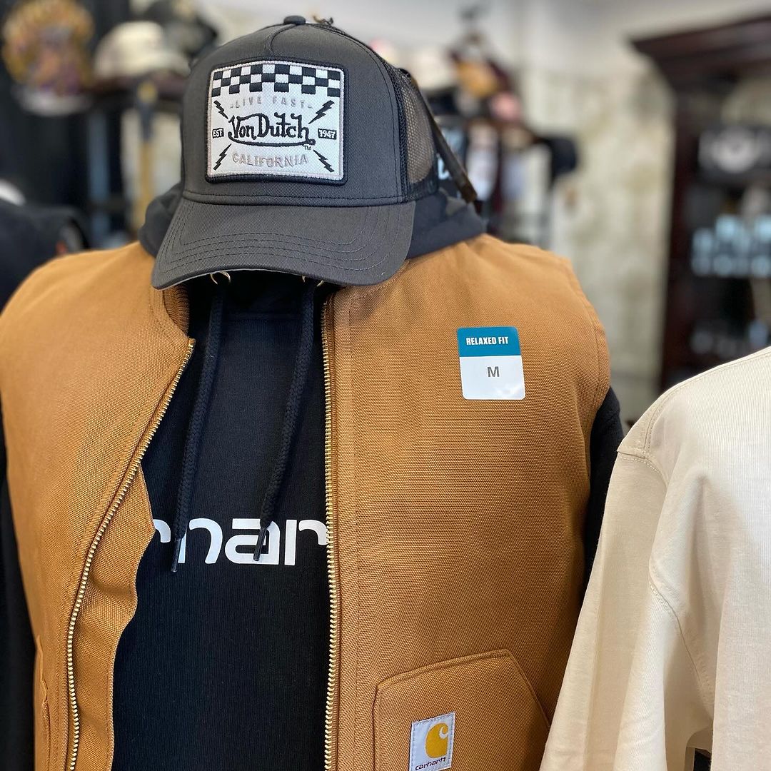 Carhartt Duck Vest Arctic Quilt Lined Carhartt Brown - Swagger & Jacks Ltd