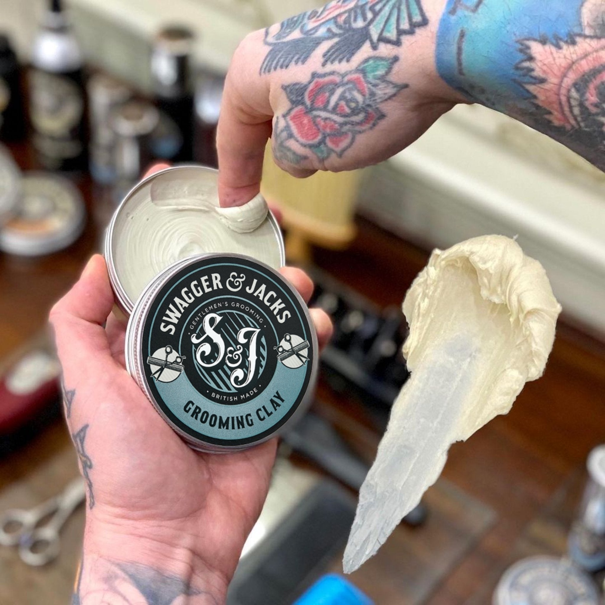 Swagger & Jacks Grooming Clay texture – thickening matte clay for natural hair styling