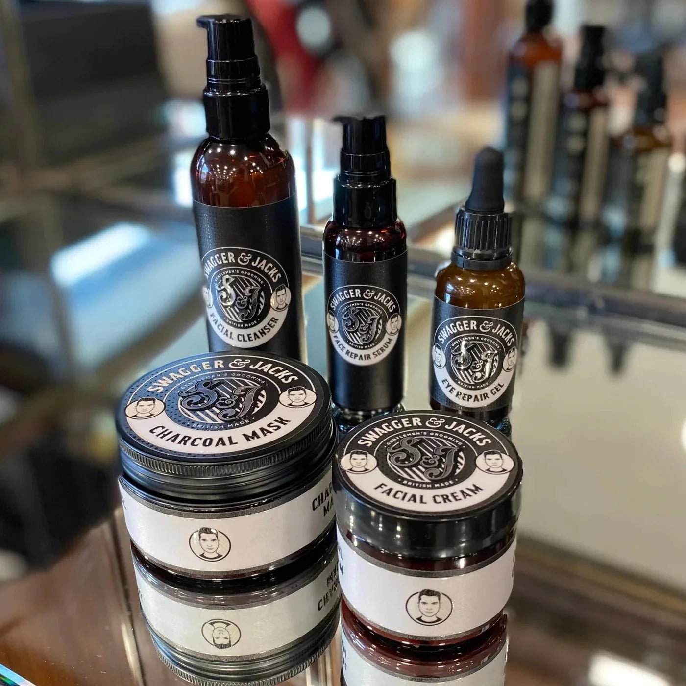 Mens Charcoal Mask + Mens Facial Cream - Swagger & Jacks Ltd