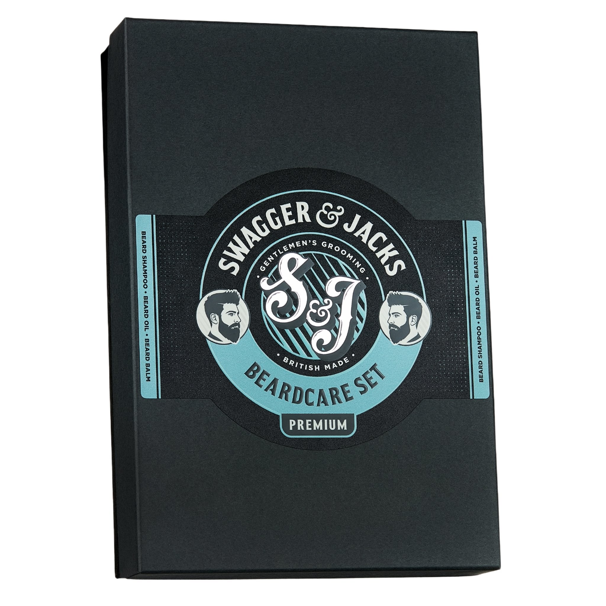 Swagger & Jacks Premium Beardcare Gift Box – luxury men’s beardcare set fragranced with Vanilla & Oak Moss cologne