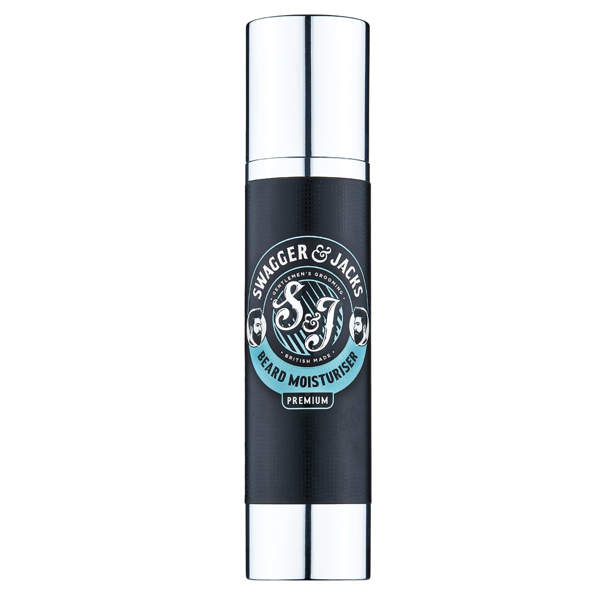 Swagger & Jacks Premium Beard Moisturiser – vegan non-oily beard softener for men with Vanilla & Oak Moss fragrance