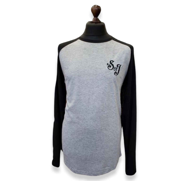 Swagger and Jacks Baseball Shirt Black/Grey - Swagger & Jacks Gentlemen's Grooming Ltd