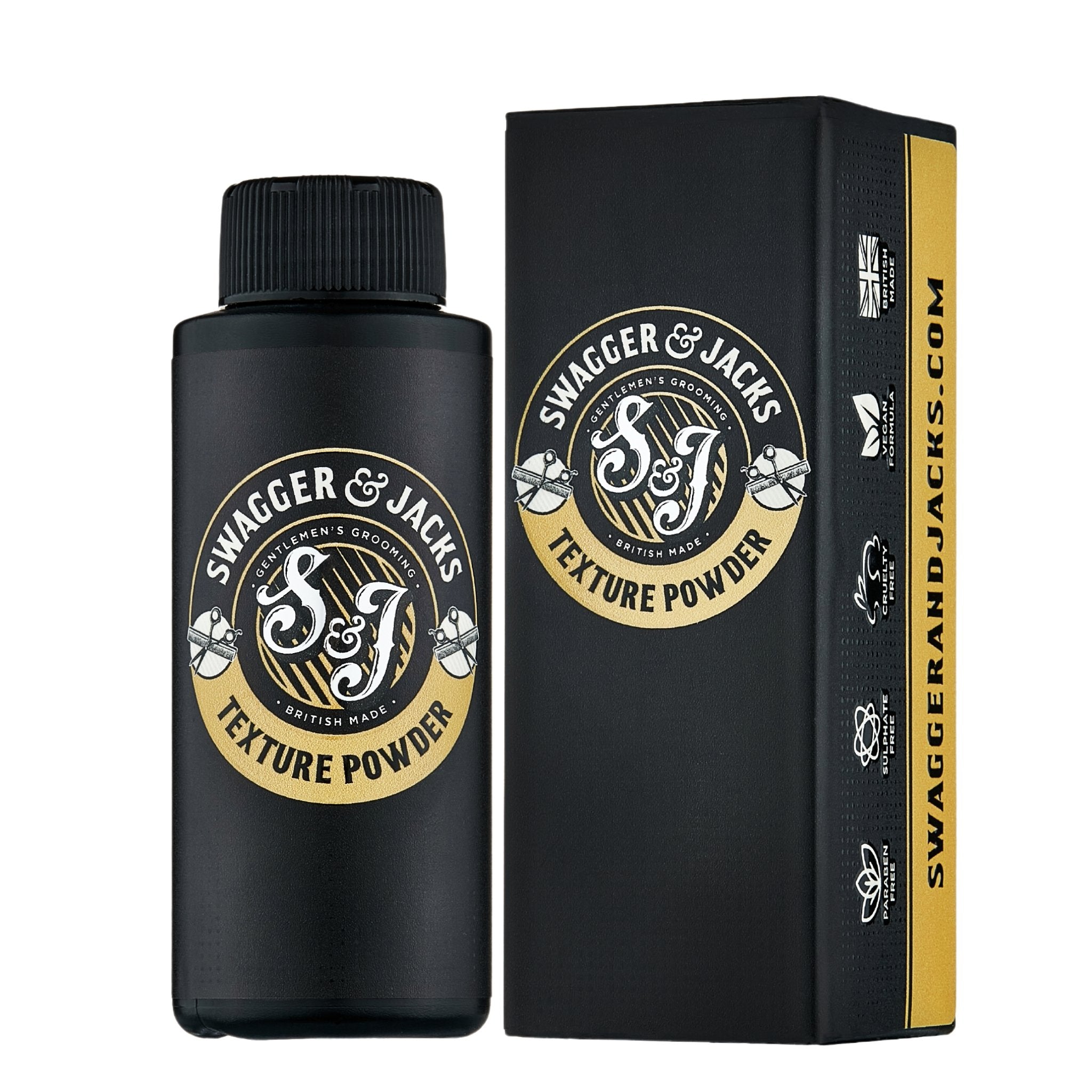 Swagger & Jacks Texture Set – Sea Salt Spray and Texture Powder for men’s hair thickening and styling
