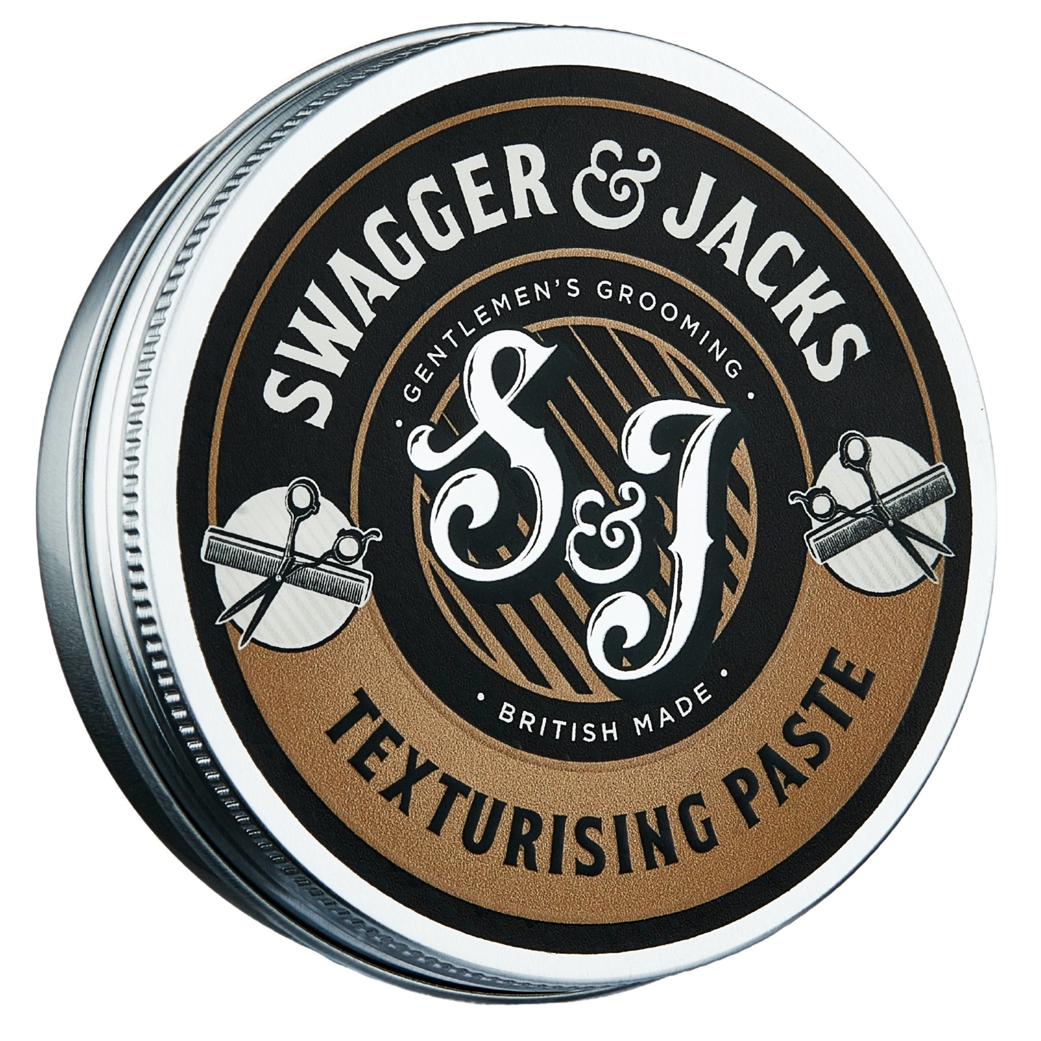 Swagger & Jacks Texturising Paste – pliable hold matte finish hair styling product for men