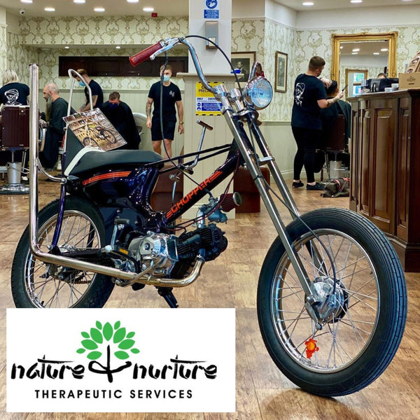 Charity C90 Chopper Raffle for Nature & Nurture Therapeutic Services - Swagger & Jacks Ltd