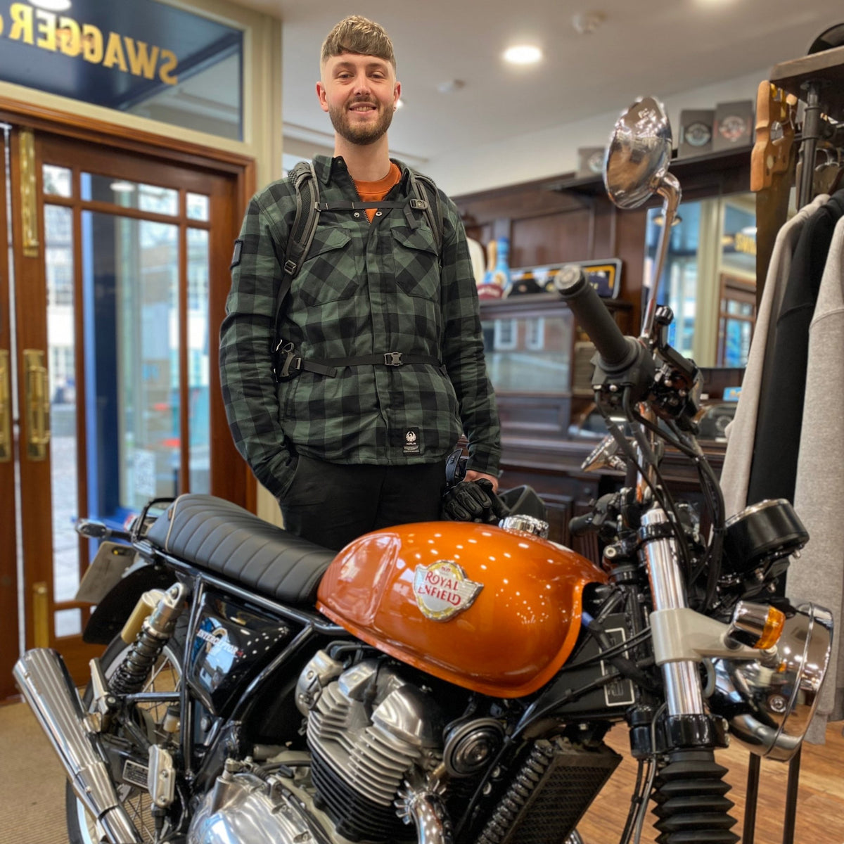 Connor's Orange Crush Royal Enfield 650 Interceptor - Swagger & Jacks Ltd