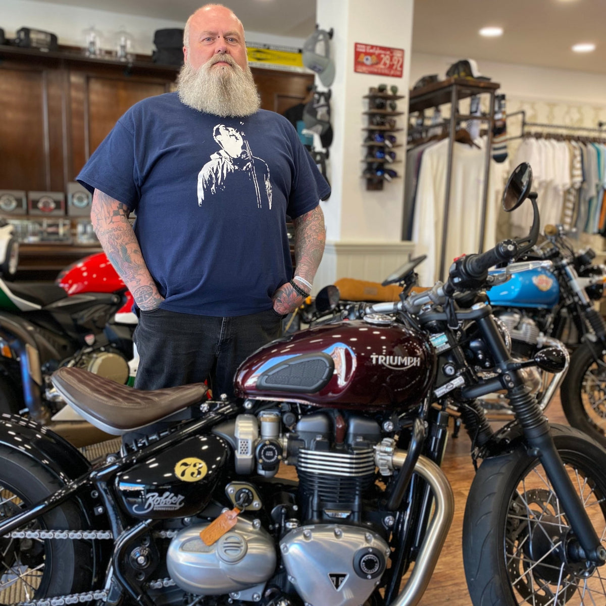Gavin's Triumph Bobber - Swagger & Jacks Ltd