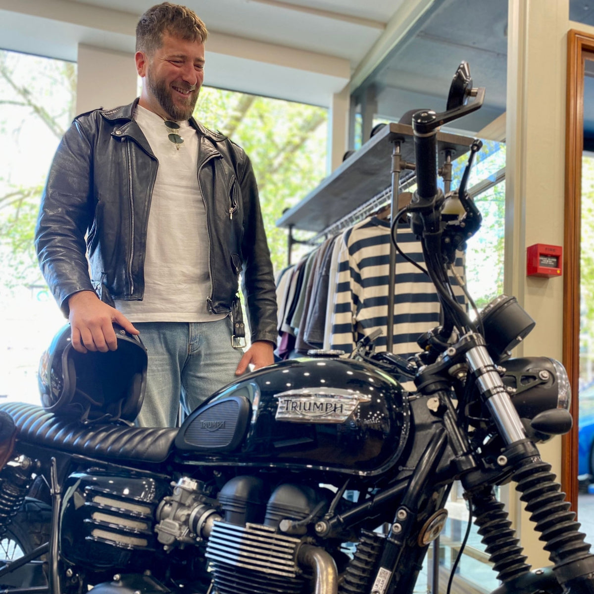 Hudson's Custom Triumph Scramber - Swagger & Jacks Ltd