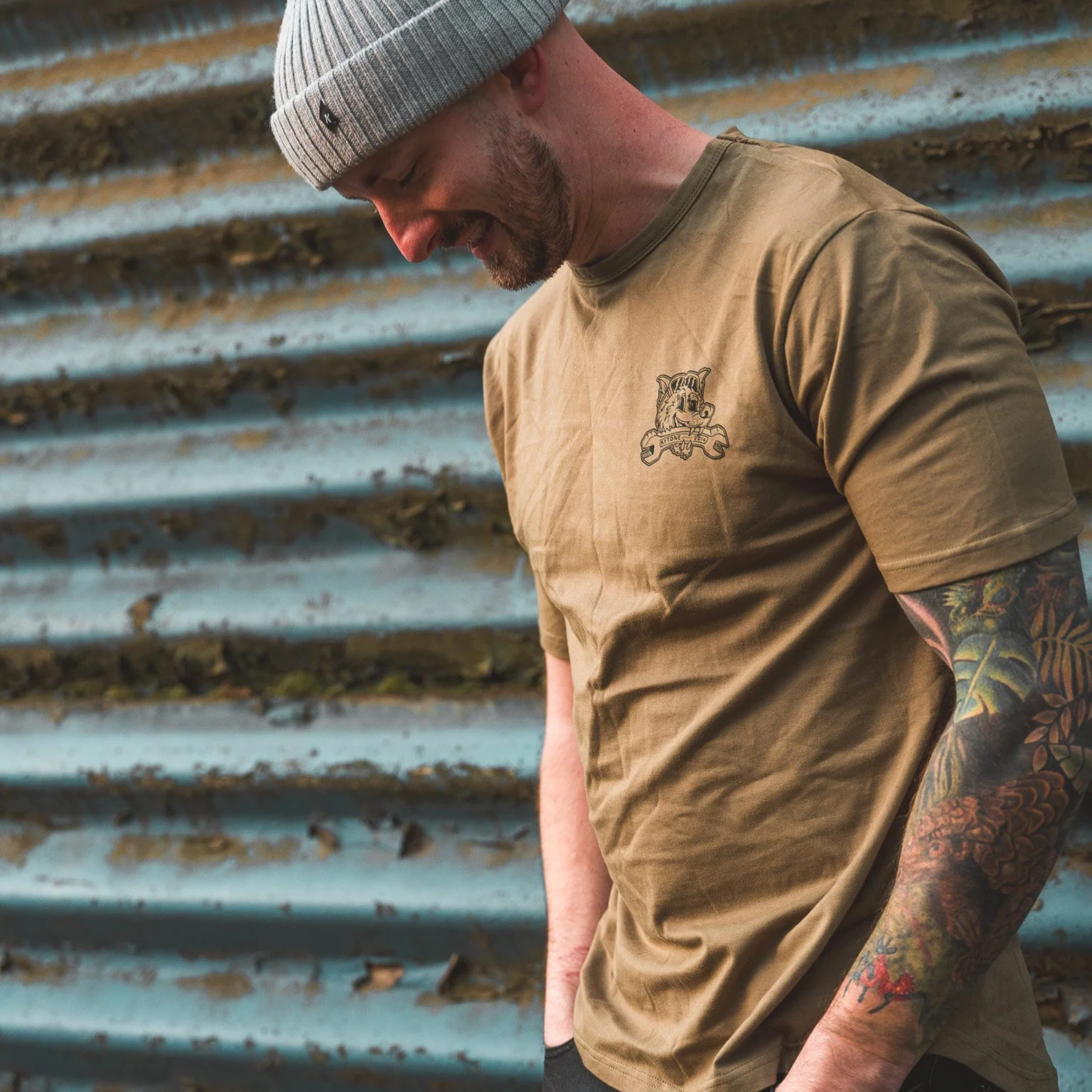 Kytone Highway Hound Army Green Tee