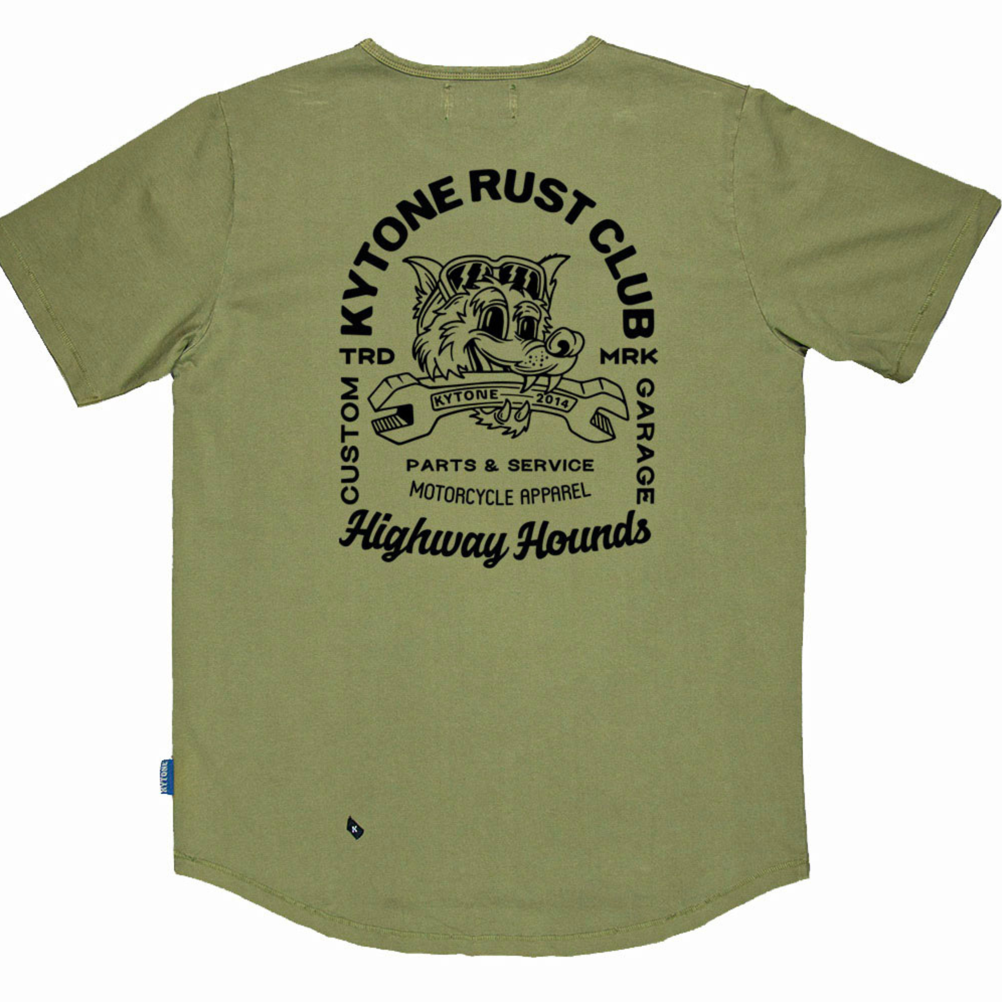 Kytone Highway Hound Army Green Tee