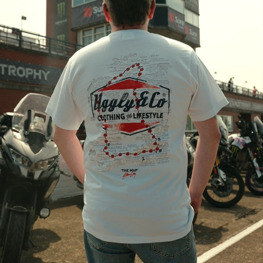 Uggly & Co Steve Day ‘The Map’ x Diamond White T-Shirt