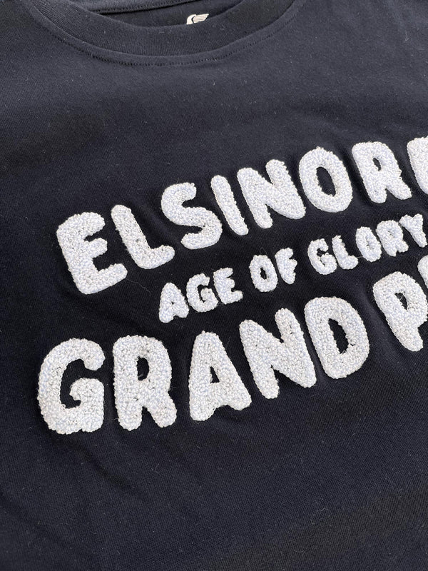 Age of Glory Elsinore LS Tee Washed Black Ecru - Swagger & Jacks Ltd