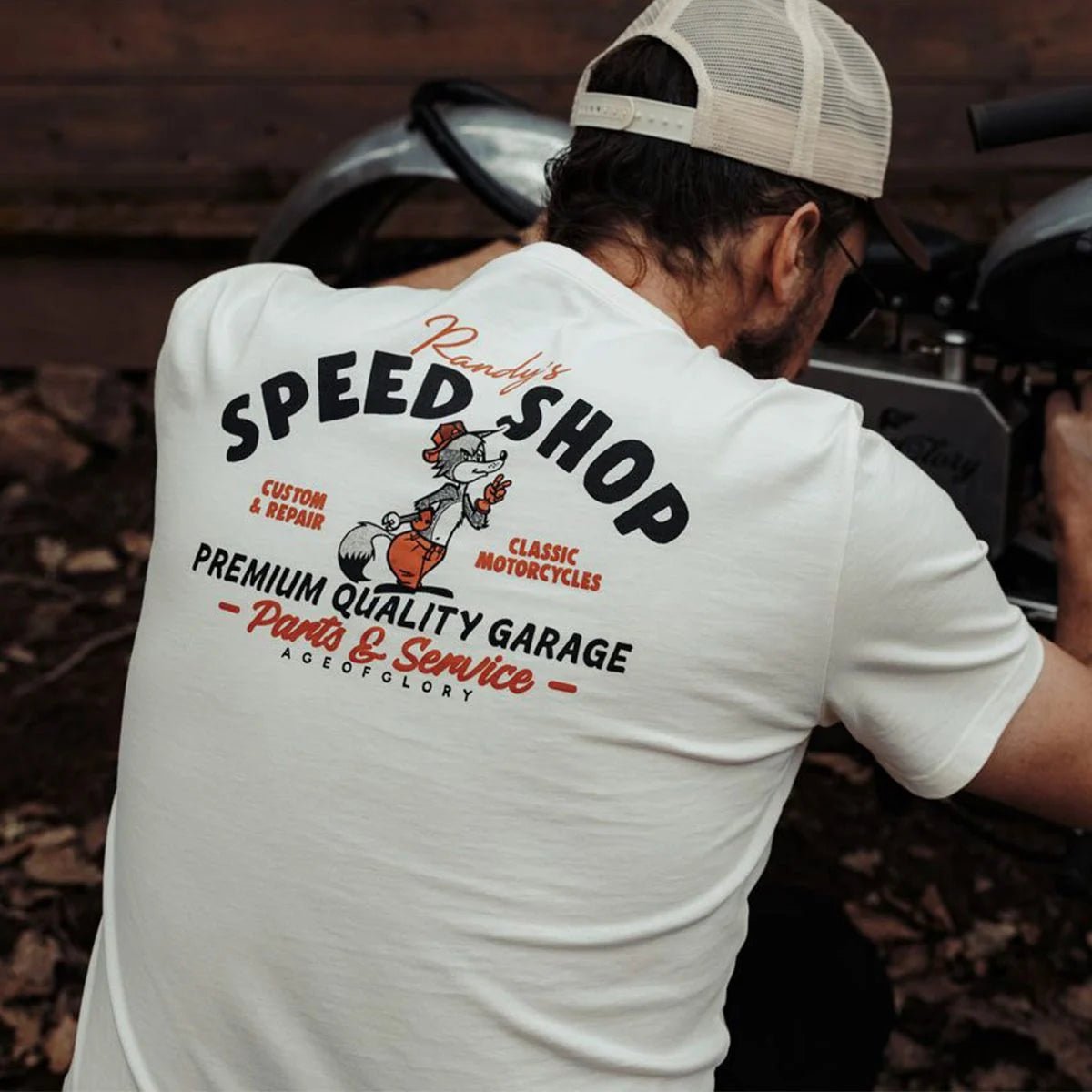 Age of Glory Speed Shop Tee - Swagger & Jacks Ltd