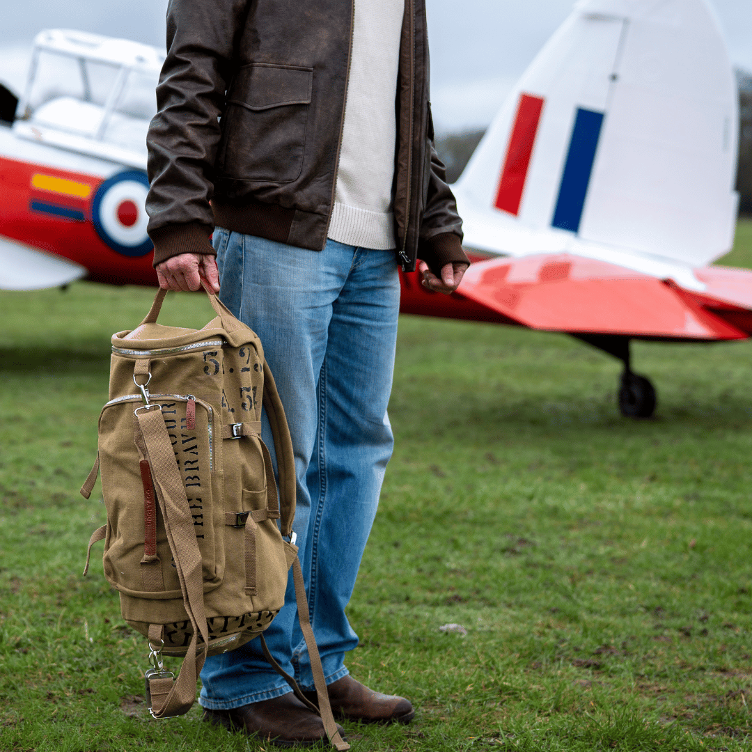 Beige 'Aviation' Duffle Bag - Swagger & Jacks Ltd
