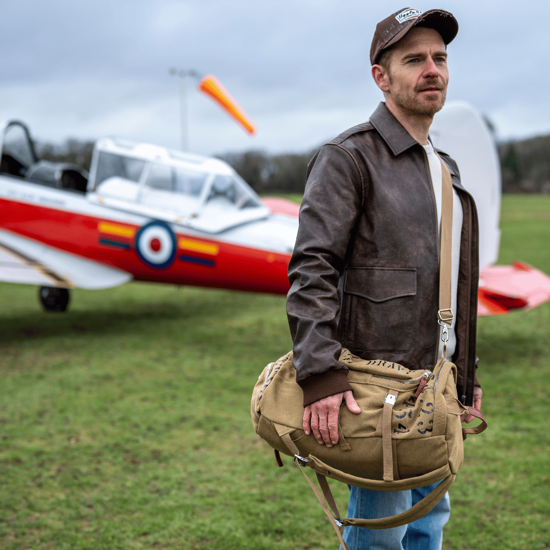 Beige 'Aviation' Duffle Bag - Swagger & Jacks Ltd