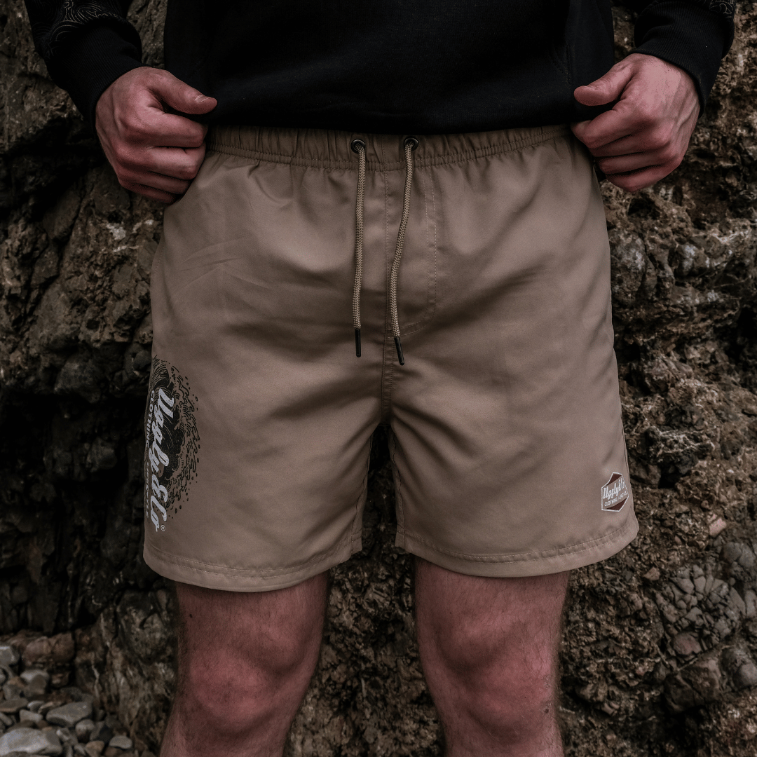 Uggly & Co Beige Diamond Swim Shorts
