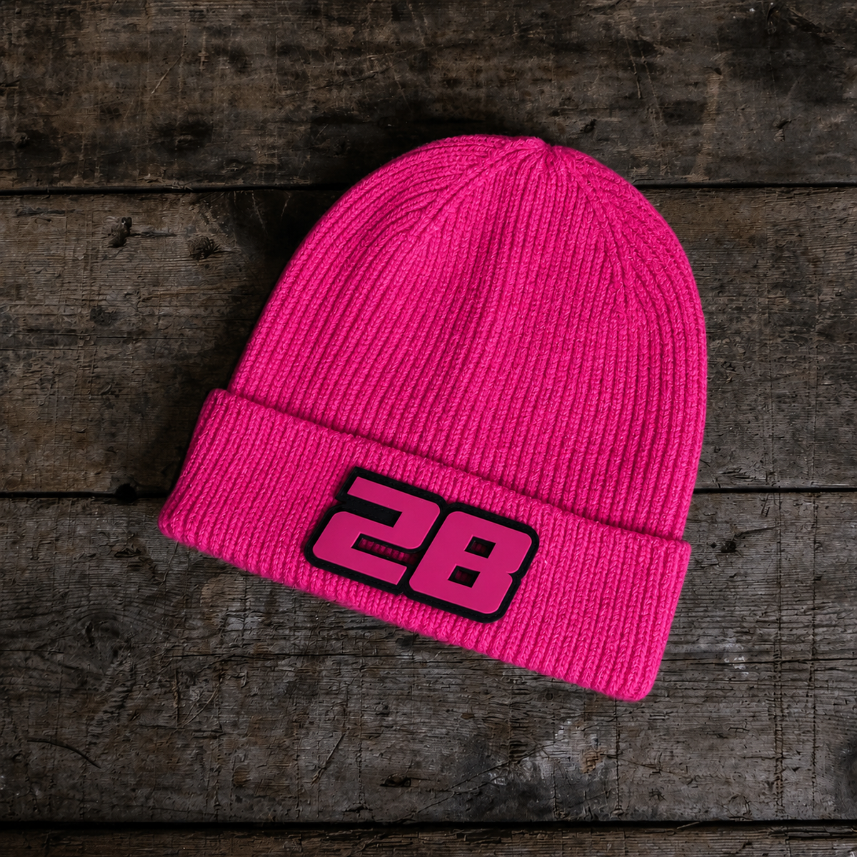 Uggly & Co Pink Brad Ray x Diamond Beanie