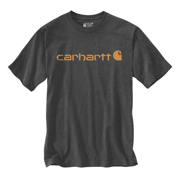 Carhartt Core Logo T-Shirt S/S Carbon Heather - Swagger & Jacks Ltd