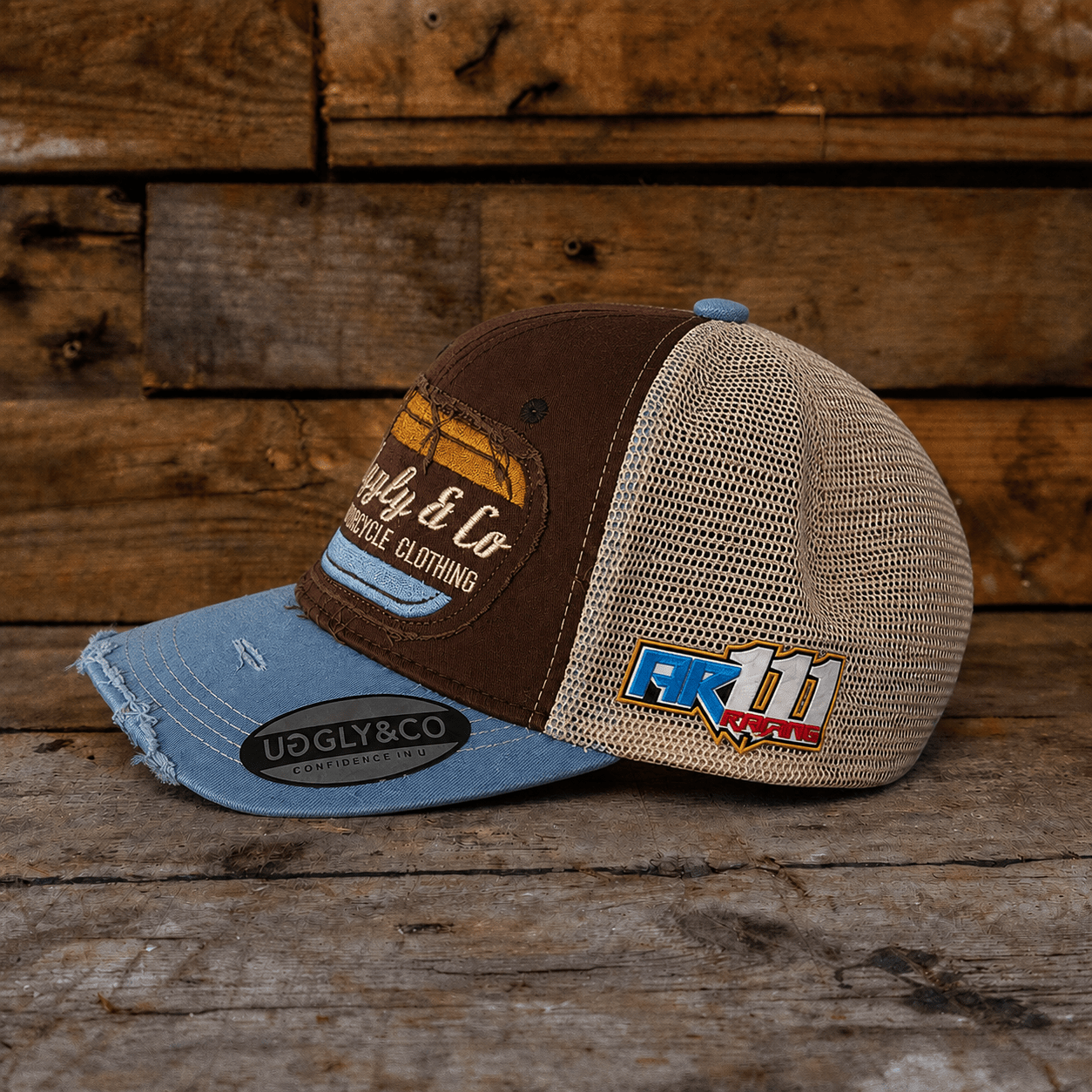 Dusty Blue Flat Track Trucker Hat - Swagger & Jacks Ltd