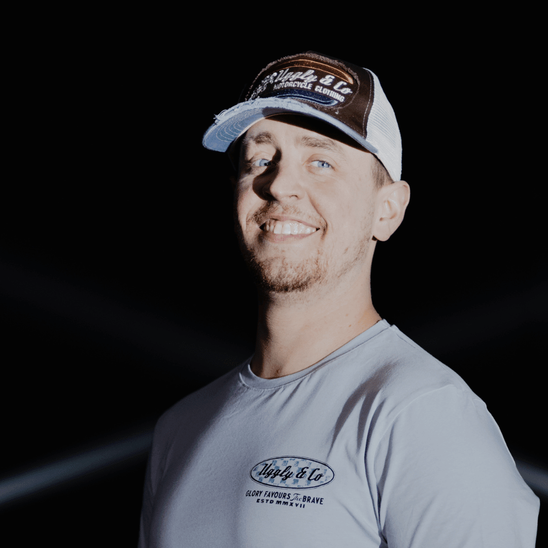 Dusty Blue Flat Track Trucker Hat - Swagger & Jacks Ltd