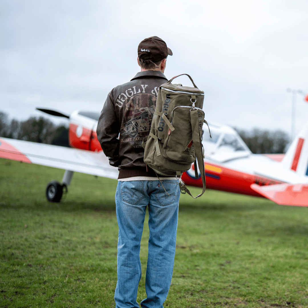 Green 'Aviation' Duffle Bag - Swagger & Jacks Ltd