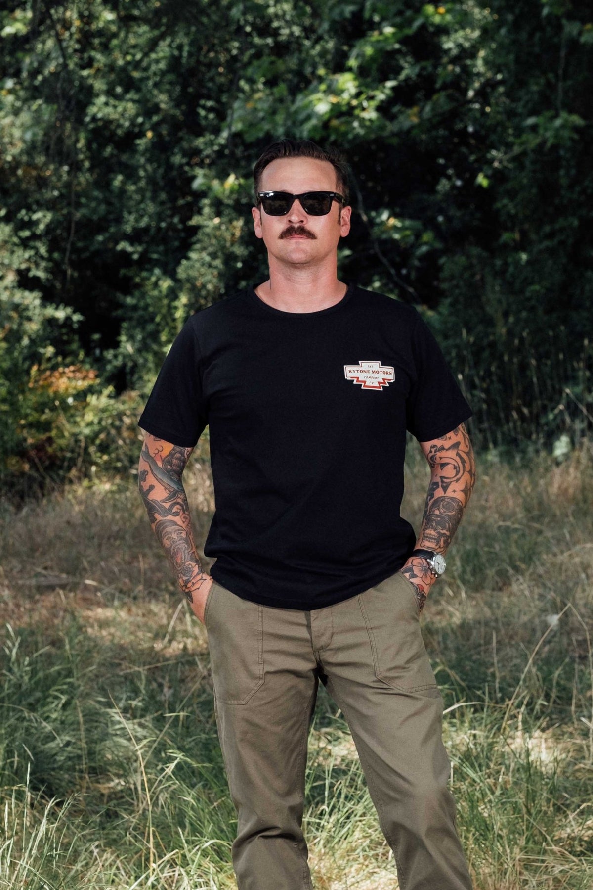 Kytone Chief Black Tee - Swagger & Jacks Ltd