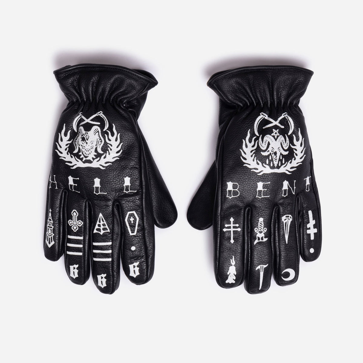 MacLeod Motor Hell Bent Black Motorcycle Gloves - Swagger & Jacks Ltd