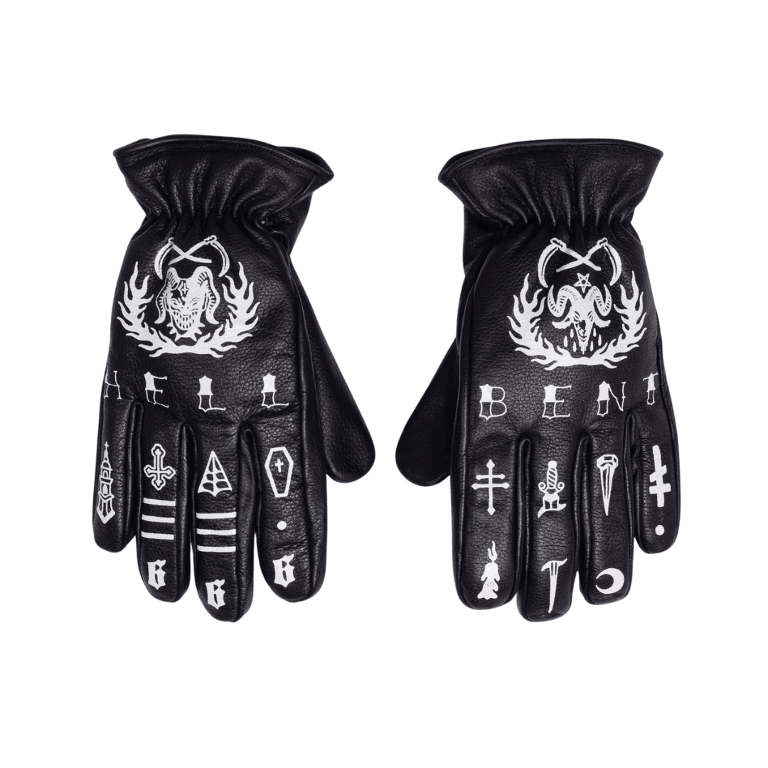 MacLeod Motor Hell Bent Black Motorcycle Gloves - Swagger & Jacks Ltd