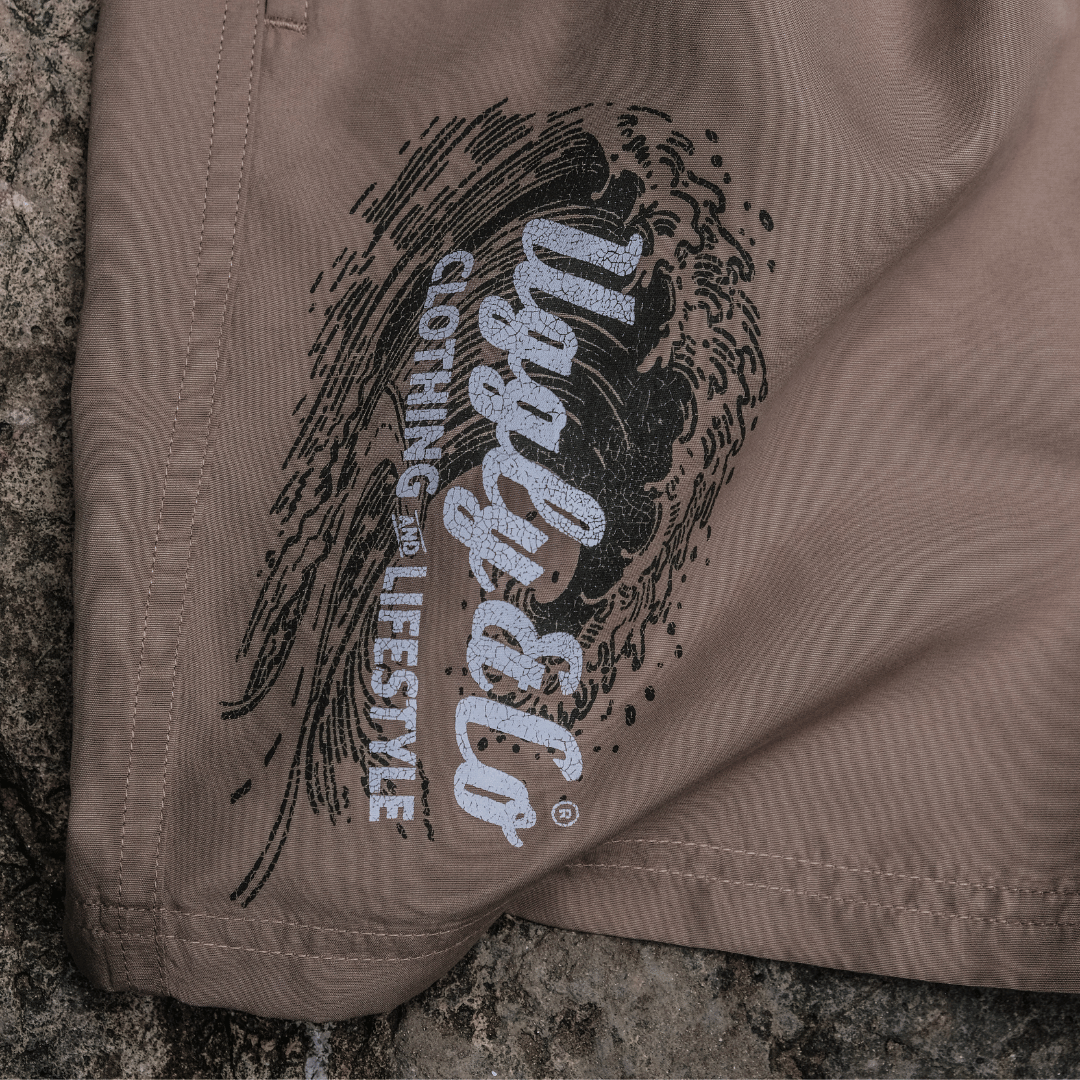 Uggly & Co Beige Diamond Swim Shorts