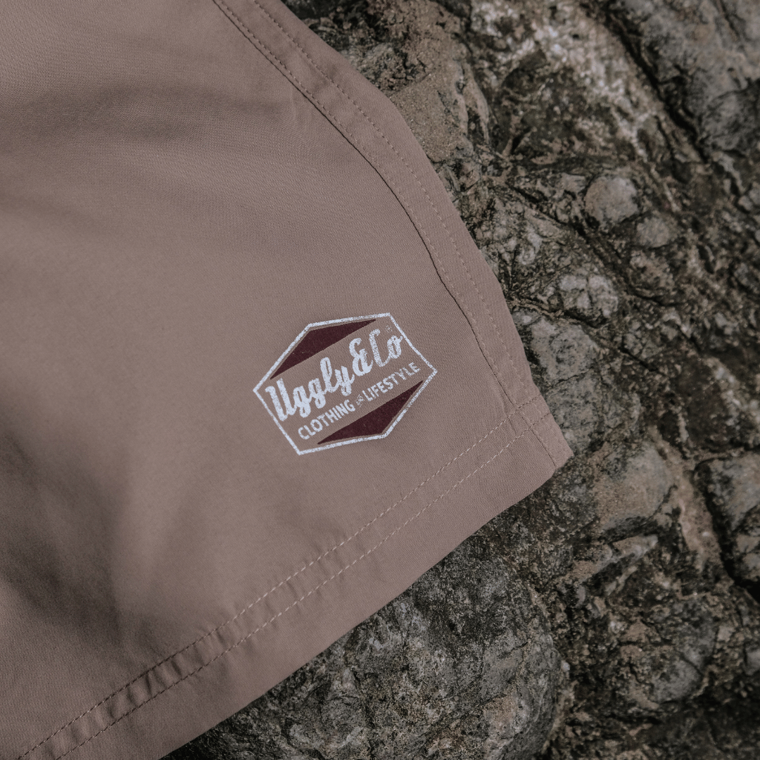 Uggly & Co Beige Diamond Swim Shorts