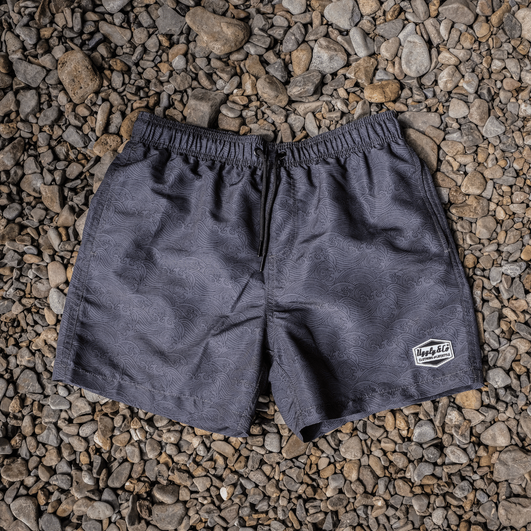 Uggly & Co Black Diamond Swim Shorts
