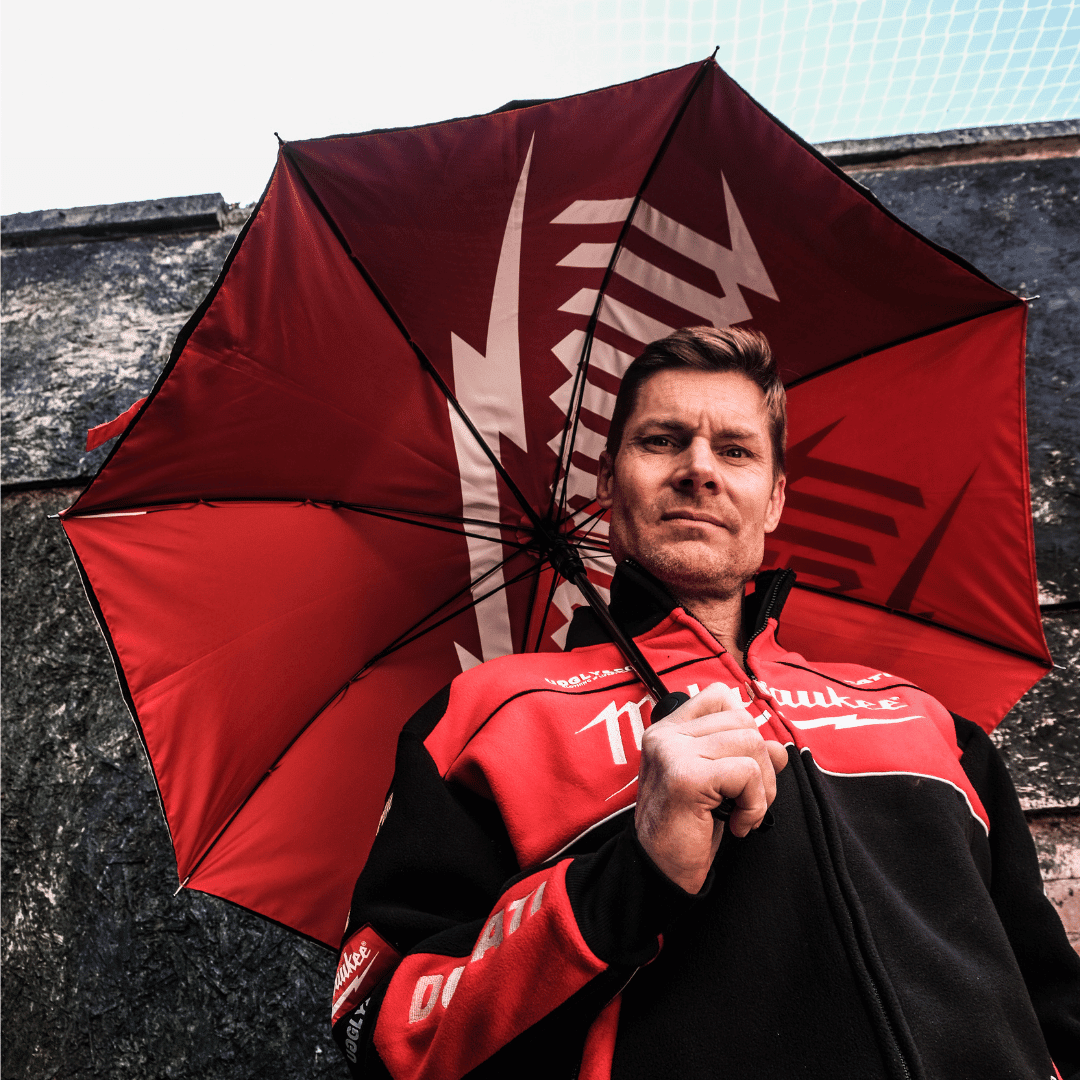 Milwaukee Tools x Ducati Umbrella - Swagger & Jacks Ltd